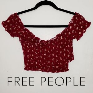Free People Intimately Off Shoulder Crop Top